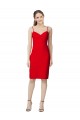 Sleeveless Cocktail Length Sweetheart Neckline Crepe Prom Dress / Homecoming Dress